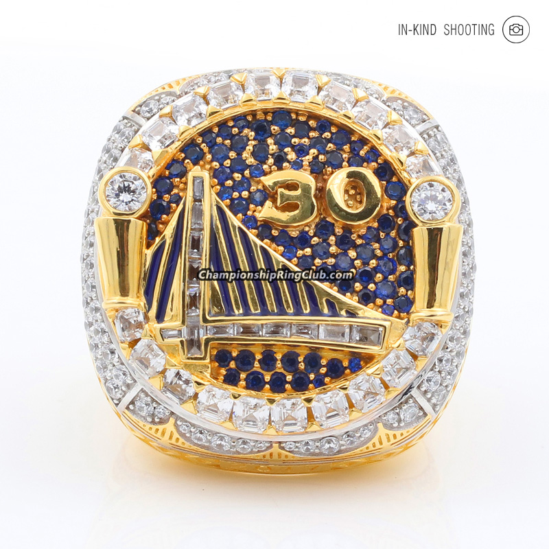 2018 Golden State Warriors Championship Ring/Pendant (Removeable top/C.Z. Logo)